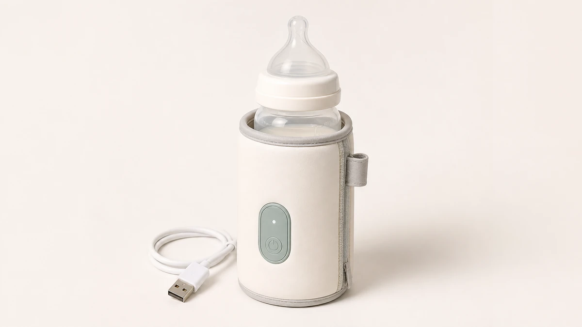 Momcozy tragbarer Flaschenwärmer als neutrales Produktbild