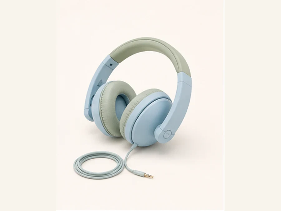 Kinderkopfhörer mit Bluetooth und Kabel im Urlaub